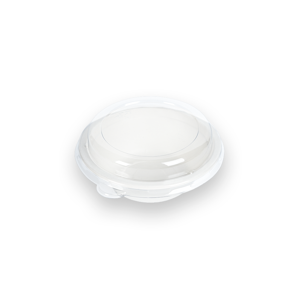 Tapa de PET para tazón biodegradable de 350 ml