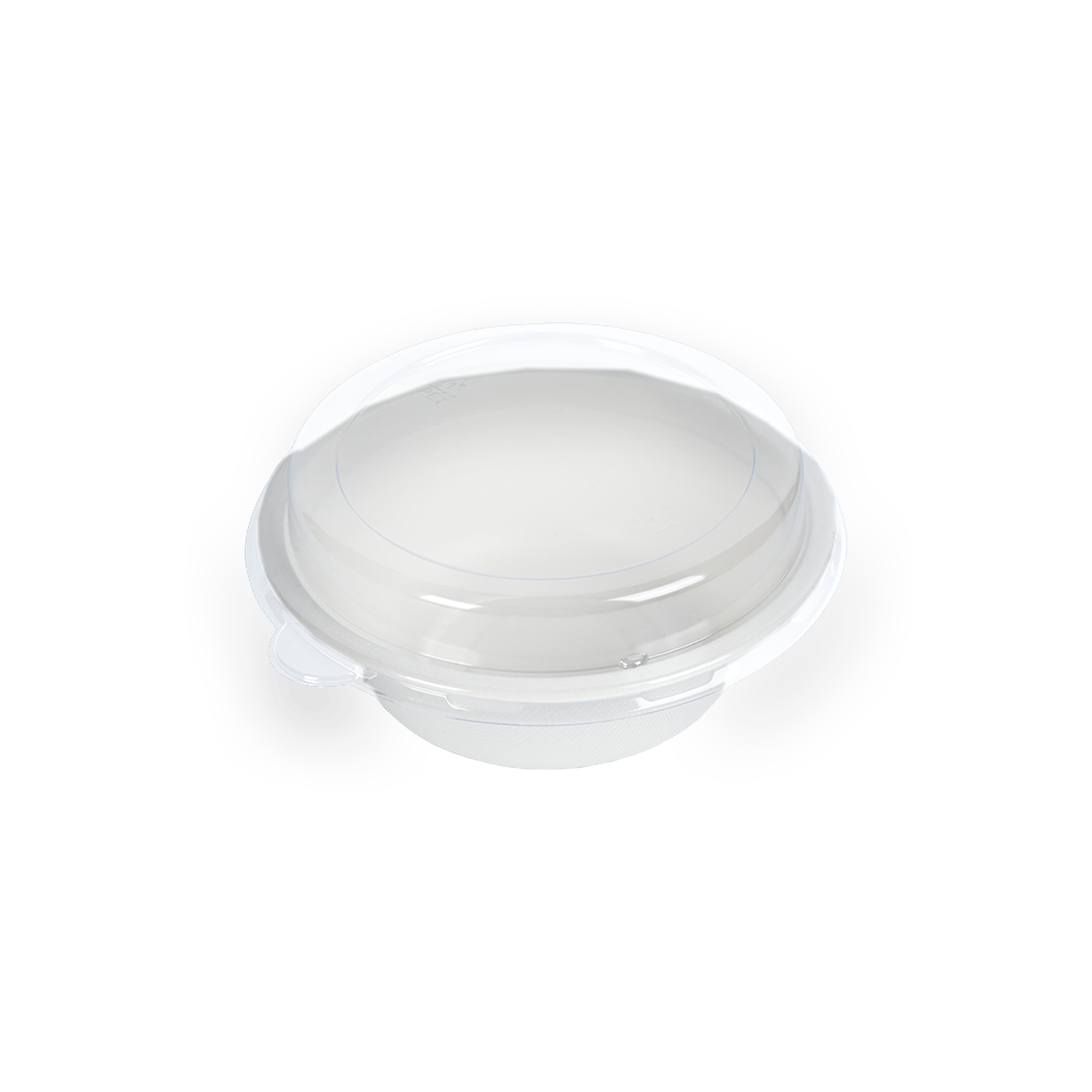 Tapa PET para tazón biodegradable de 500 ml