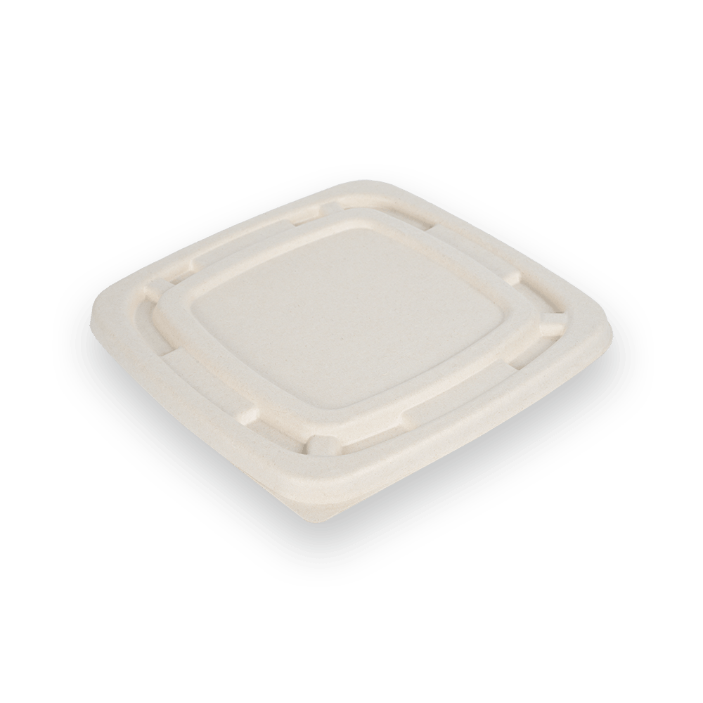 Tapa de pulpa para 4 tazones cuadrados