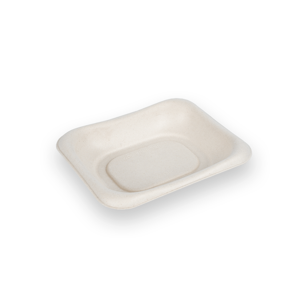5.5x4.5 bandeja biodegradable