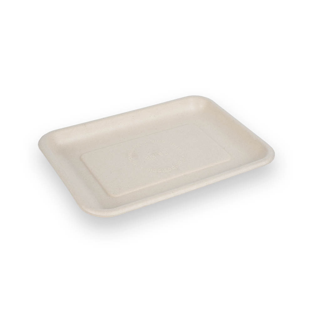 2S bandeja biodegradable