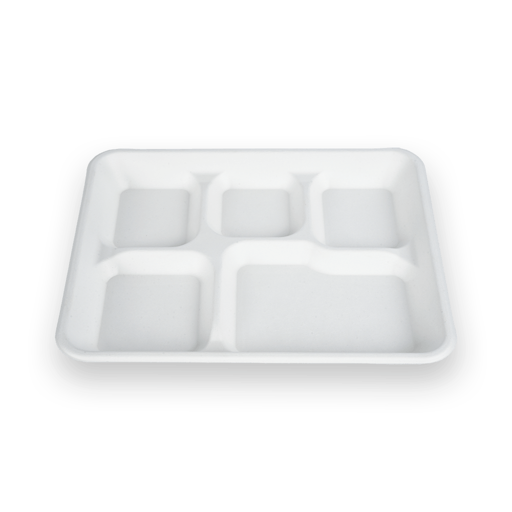 Bandeja de 5 compartimentos poco profundos