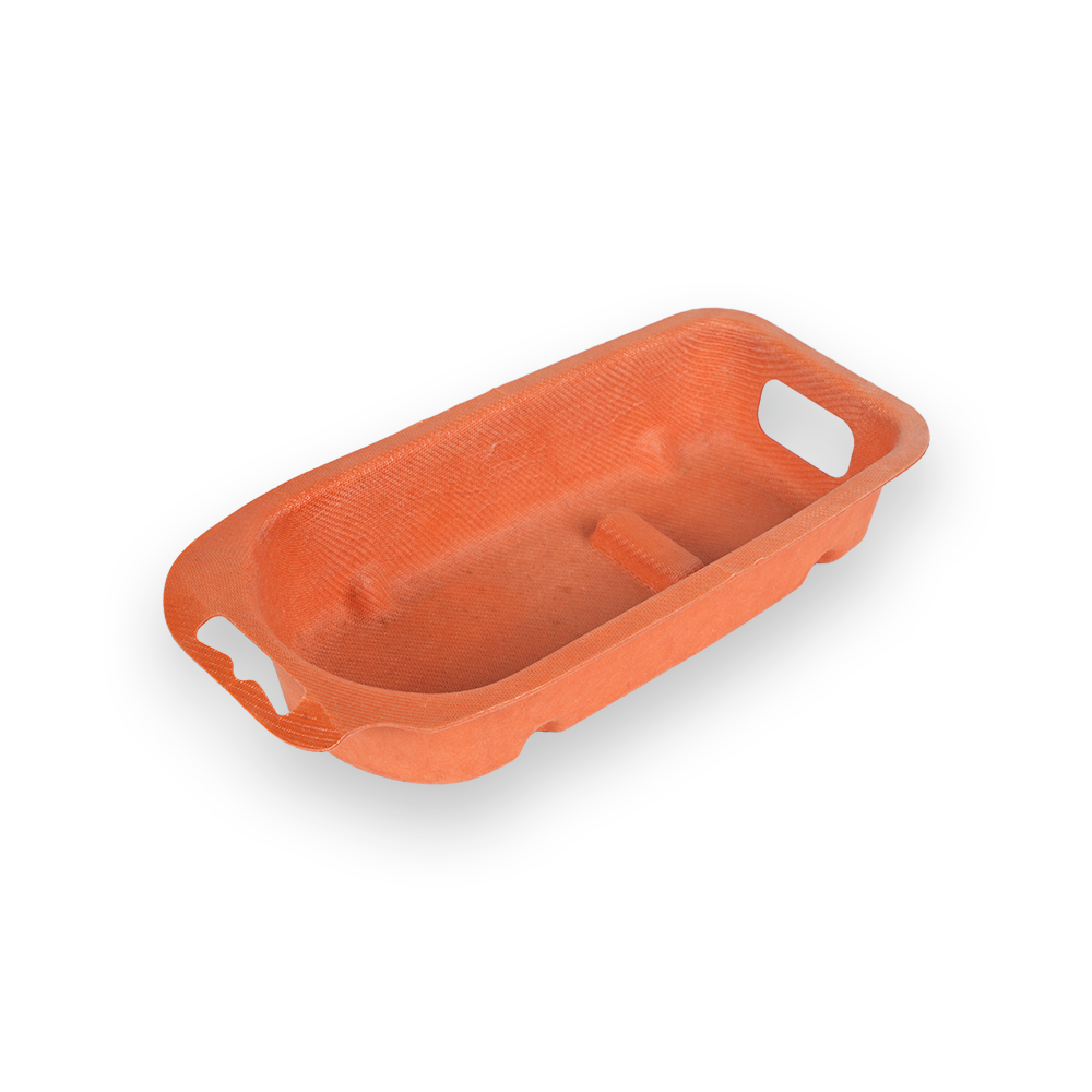 Bandeja interna colgante de pulpa degradable